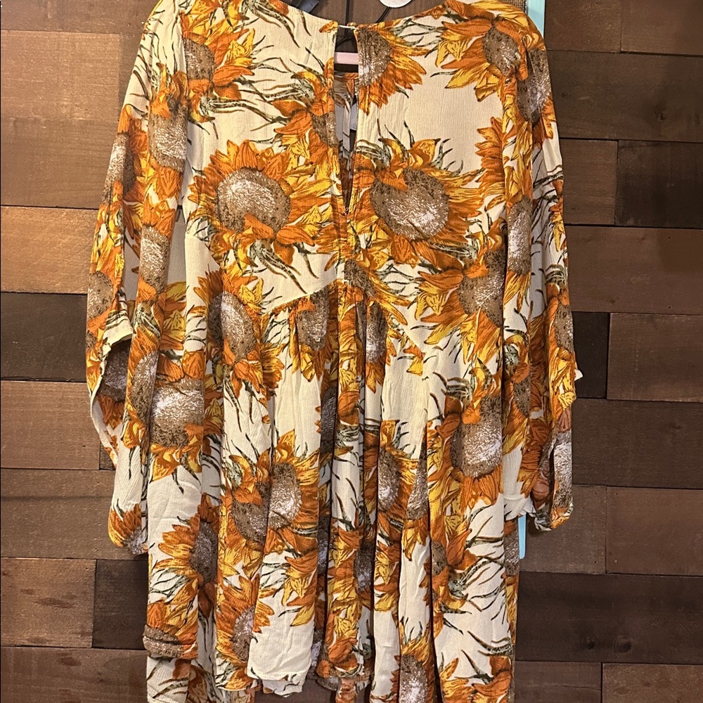 Umgee Sunflower Boho Blouse, size Sm - Picture 4 of 5
